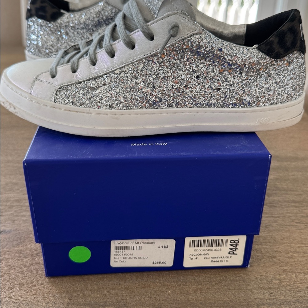 Silver Glitter Sneakers